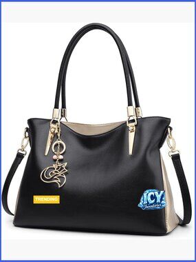 Genuine Leather Tote Bag Large Capacity Designer Handbag Shoulder Bag